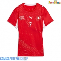 Camisa de time de futebol Suíça Breel Embolo #7 Replicas 1º Equipamento Feminina Mundo 2026 Manga Curta